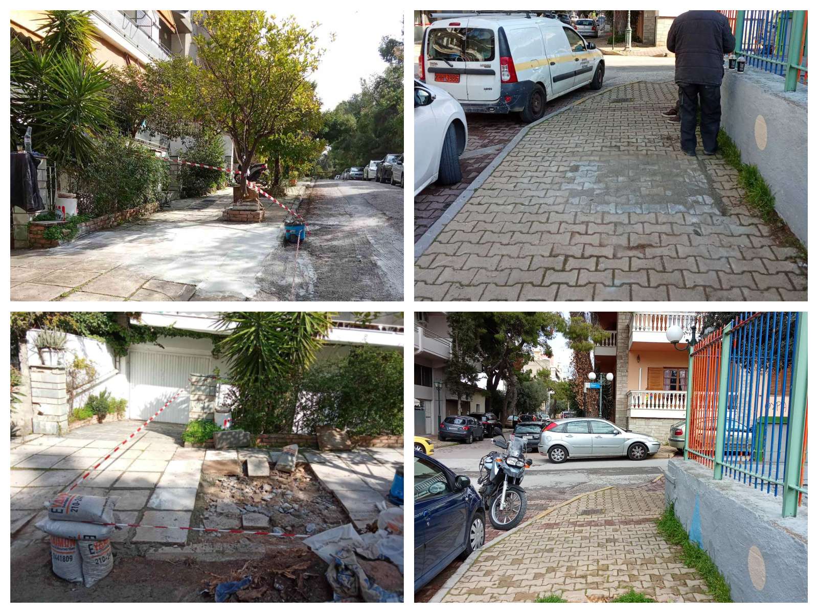 Συνεχίζεται στον Δήμο Λυκόβρυσης-Πεύκης η αποκατάσταση πεζοδρομίων σε σημεία όπου αφαιρέθηκαν κορμοί δέντρων