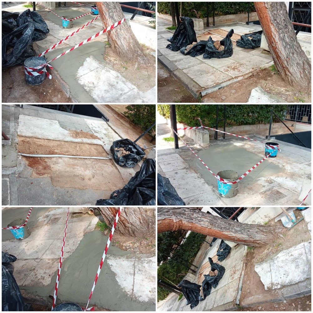 Συνεχίζονται οι Παρεμβάσεις για Ασφαλή Πεζοδρόμια στην Πεύκη