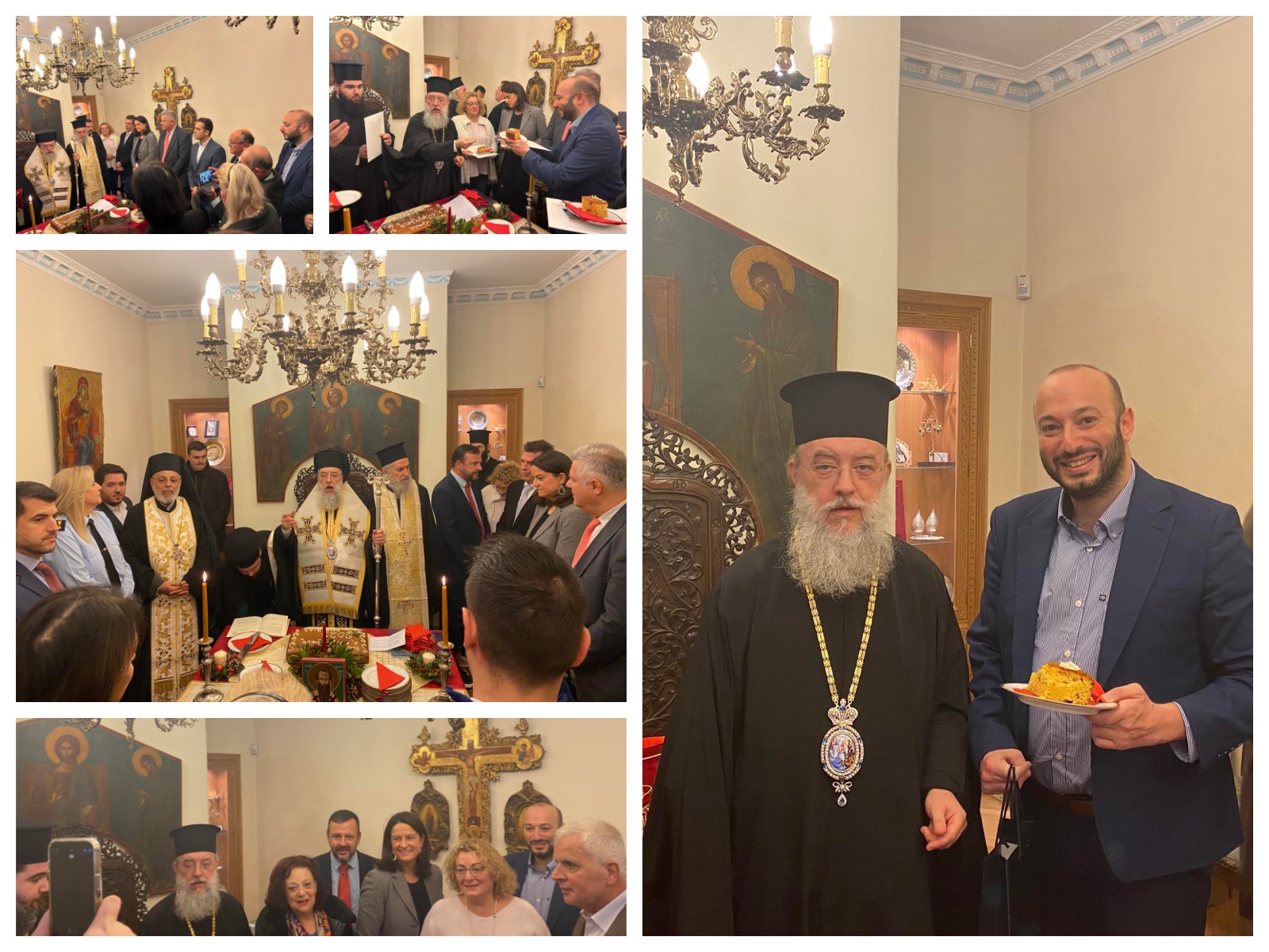 Ο Δήμος Λυκόβρυσης-Πεύκης με "τυχερό" ξεκίνημα στην κοπή της Πρωτοχρονιάτικης πίτας της Ιεράς Μητρόπολης Κηφισιάς, Αμαρουσίου, Ωρωπού & Μαραθώνος