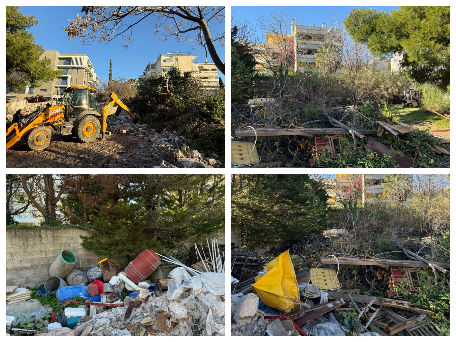 Απομάκρυνση επικίνδυνων υλικών σε εγκαταλελειμμένο ακίνητο, στην Άνω Πεύκη