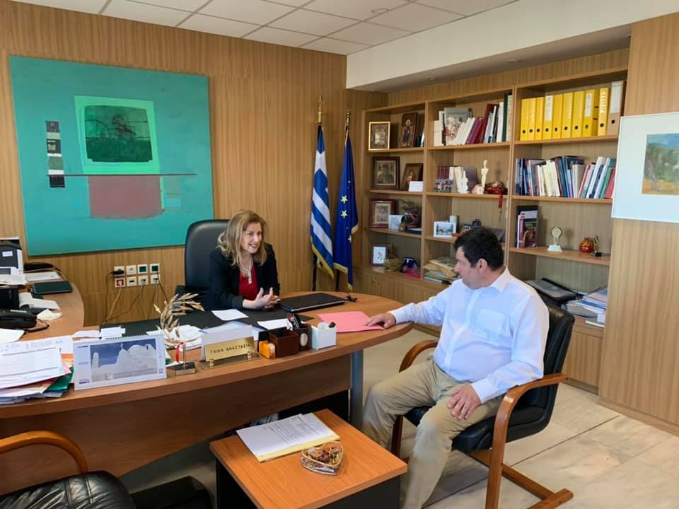 Με τη Γενική Γραμματέα του Υπουργείου Παιδείας Αναστασία Γκίκα συναντήθηκε ο Δήμαρχος