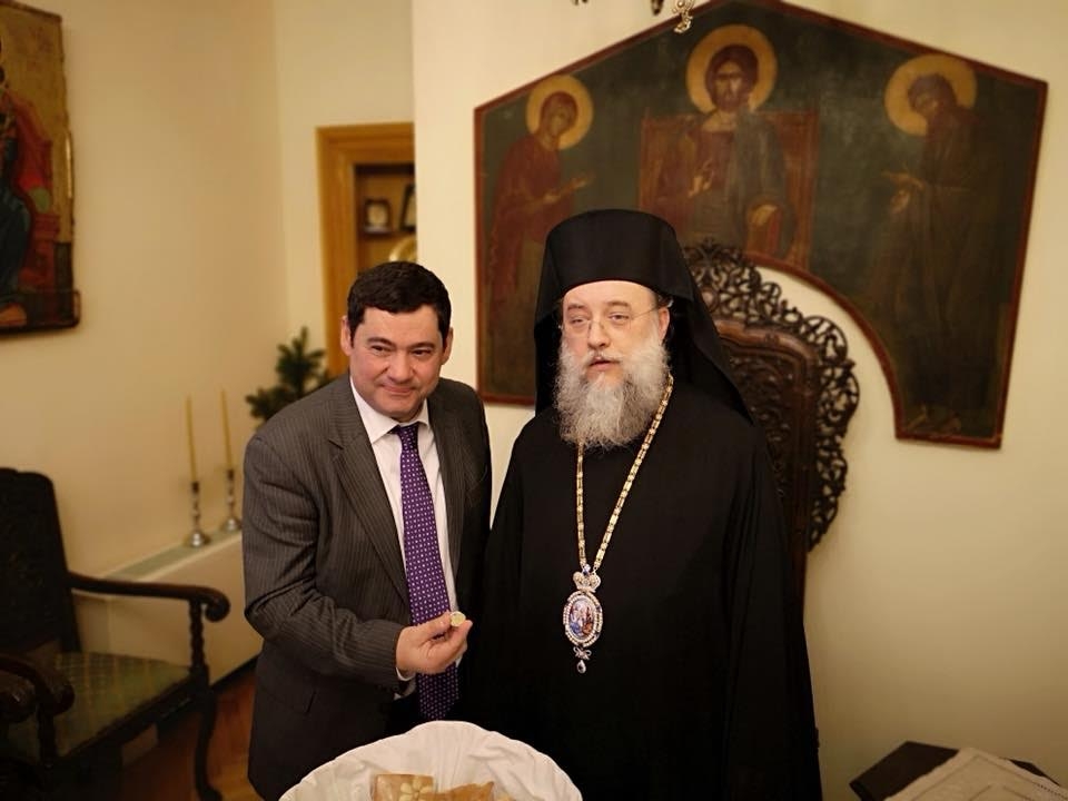 Στην κοπή βασιλόπιτας της Μητρόπολης Κηφισίας, Αμαρουσίου και Ωρωπού ο Δήμαρχος