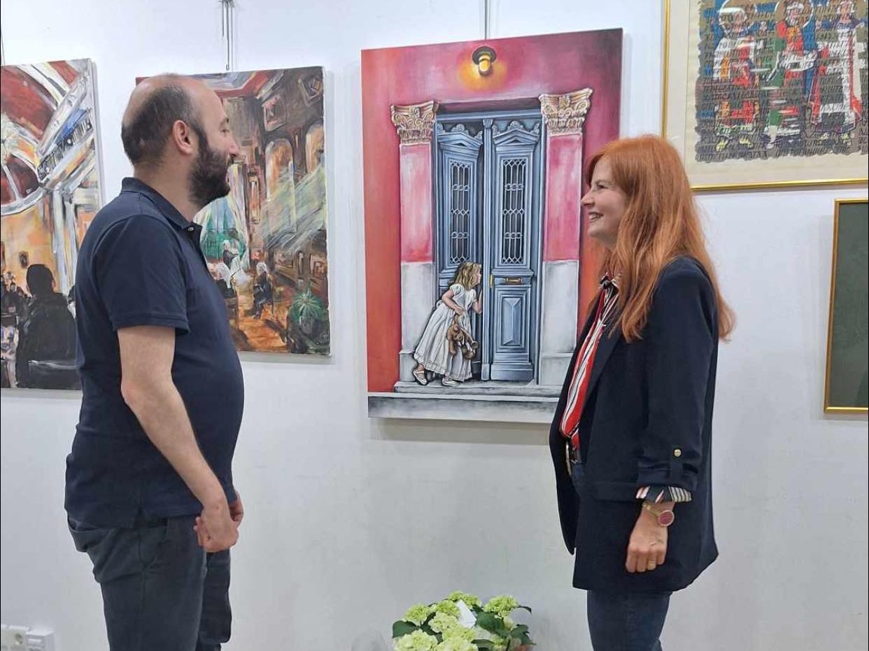 Στα εγκαίνια της έκθεσης της Ομάδας Καλλιτεχνικής Έκφρασης ο Δήμαρχος!